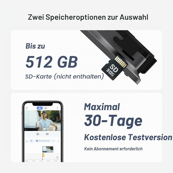 EZVIZ 4K AI Smart Gucklochkamera Kabelloser Türspion, Gesichtserkennung Menschenerkennung, 155° Weit