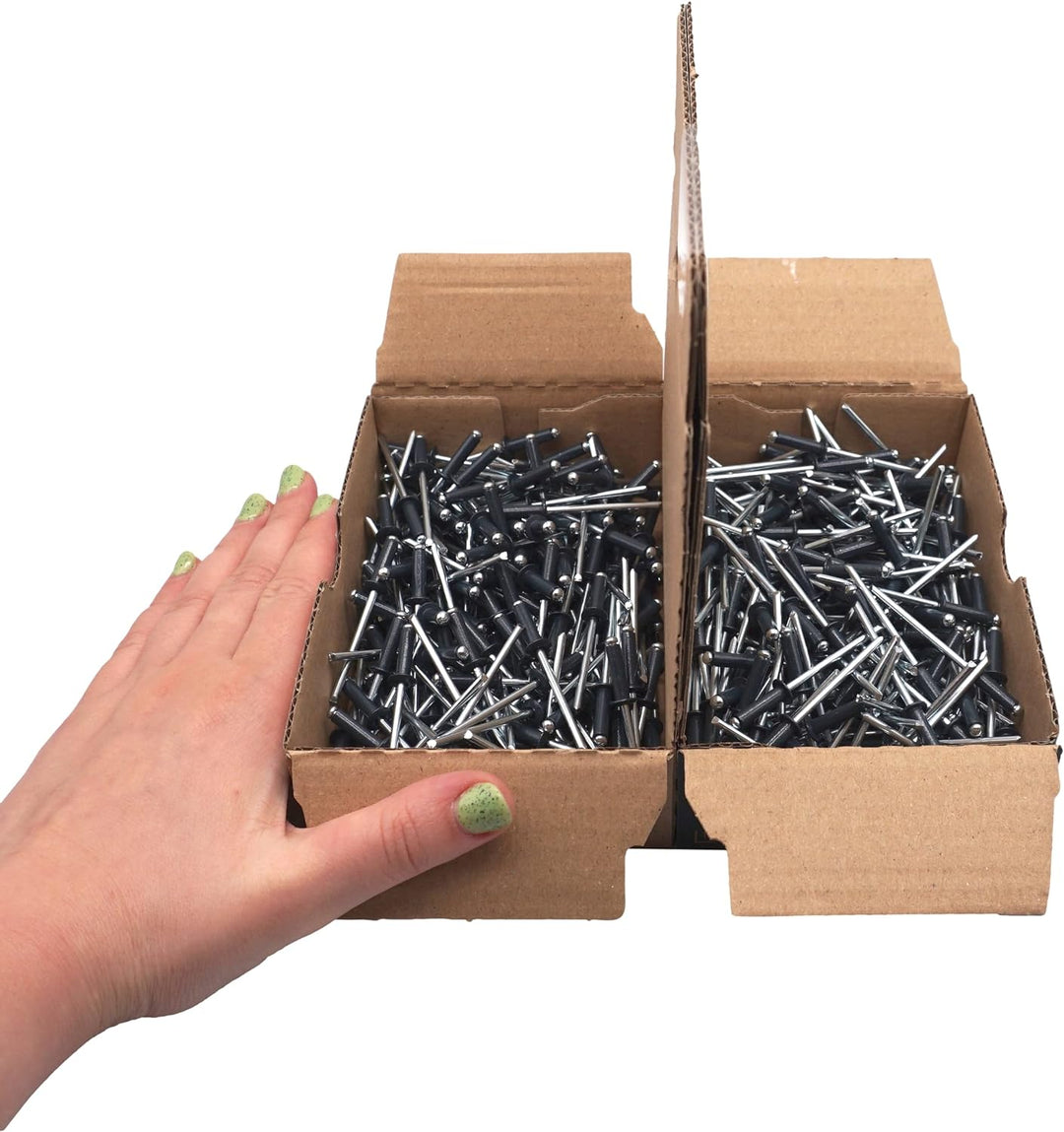 Marcopol (400 Stück) Lackierte Blindnieten 4,0 x 14 mm, Kuppelkopf, DIN 7337, Aluminiumniete und Sta