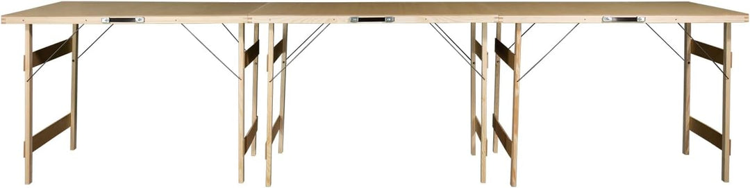 3er Set Faltbarer Campingtisch Holz 100x56 Kleiner Klapptisch Camping Garten Tisch Klappbar Multifun