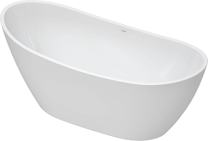 DURAVIT Freistehende Badewanne aus Acryl Standbadewanne DuraBerk in Weiss 170x70 cm Füllmenge: 202 l