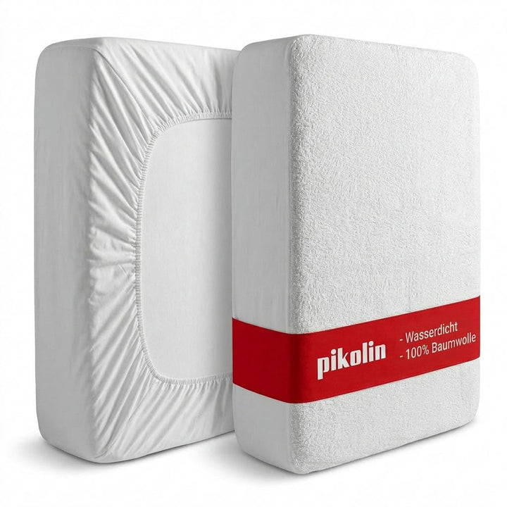 Pikolin Home - Extra weicher Frottee-Matratzenschoner (100 % Baumwolle) mit wasserdichter und atmung