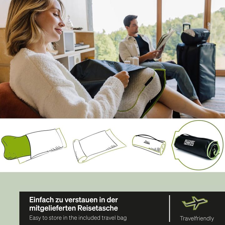 BLACKROLL® Recovery Pillow Set Jersey, orthopädisches HWS Nackenkissen aus Memory-Foam - Made in Ger