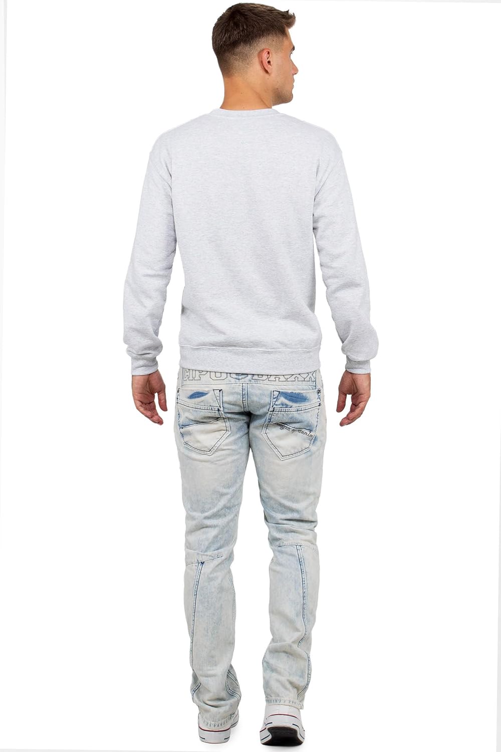 Cipo & Baxx Herren Jeans Hose Freizeit Hose Casual BANS Production 33W / 32L Hellblau - 36, 33W / 32