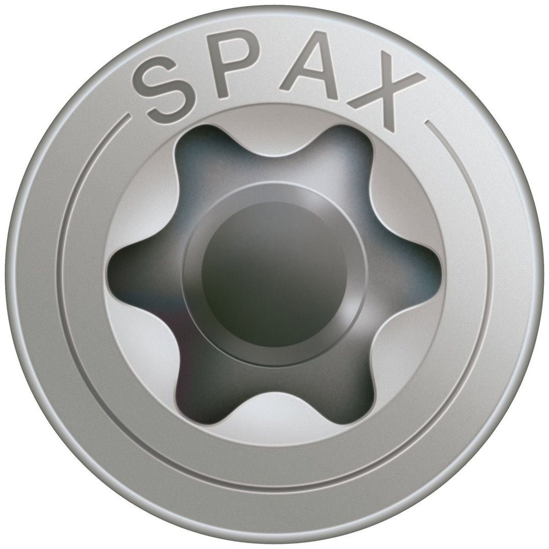 SPAX Universalschraube aus Edelstahl rostfrei A2, 6,0 x 90 mm, 100 Stück, T-STAR plus, Senkkopf, Tei