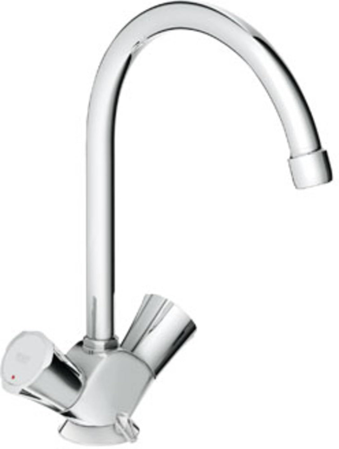 Grohe Costa Spültisch-Einlochbatterie, Niederdruck für offene Warmwasserbereiter, Chrom, 31930001, S