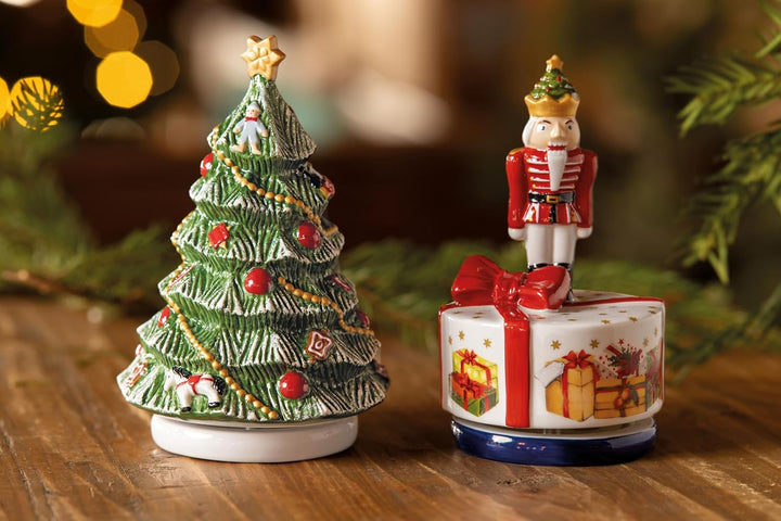 Villeroy &amp; Boch und Boch - Nostalgic Melody, Weihnachtsbaum drehend, 11 x 11 x 16cm, Porzellan, 14-8