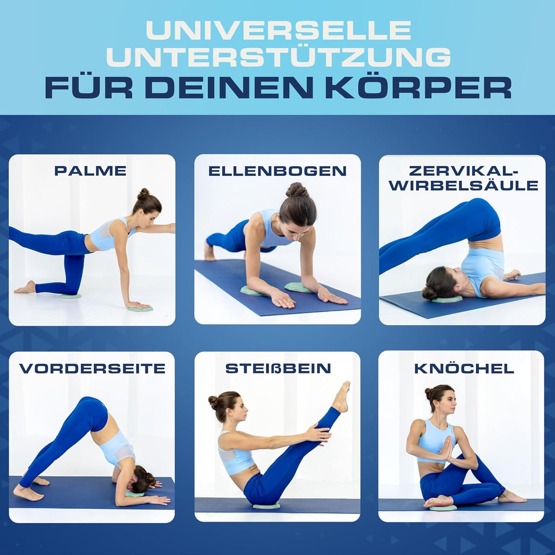ELANI - Yoga Kniekissen (2er Pack) - Extra dick & bequem mit Anti Rutsch Oberfläche - perfekt für un