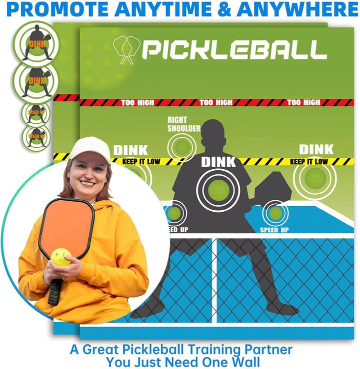 Pickleball -Übungsrebounder, Pickleball -Dink -Trainer für Outdoor | Tragbarer Trainer präziser Ziel