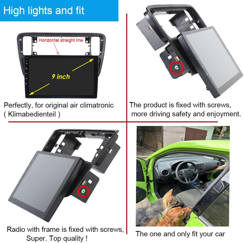 Autoradio mit GPS Navi + AHD Rückfahrkamera für VW UP! e-up! e-Load Up 121 122 123 BL1 BL2 BL3/Seat