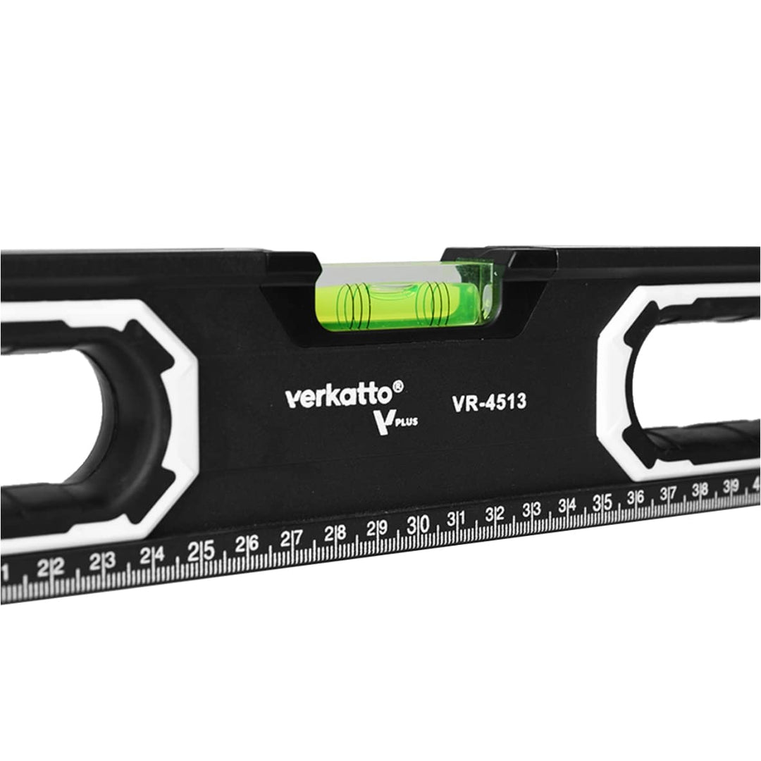 Magnetische Wasserwaage aus Aluminium V-PLUS Magnetwasserwaage roboust Alu-Magnetwasserwaage (100cm