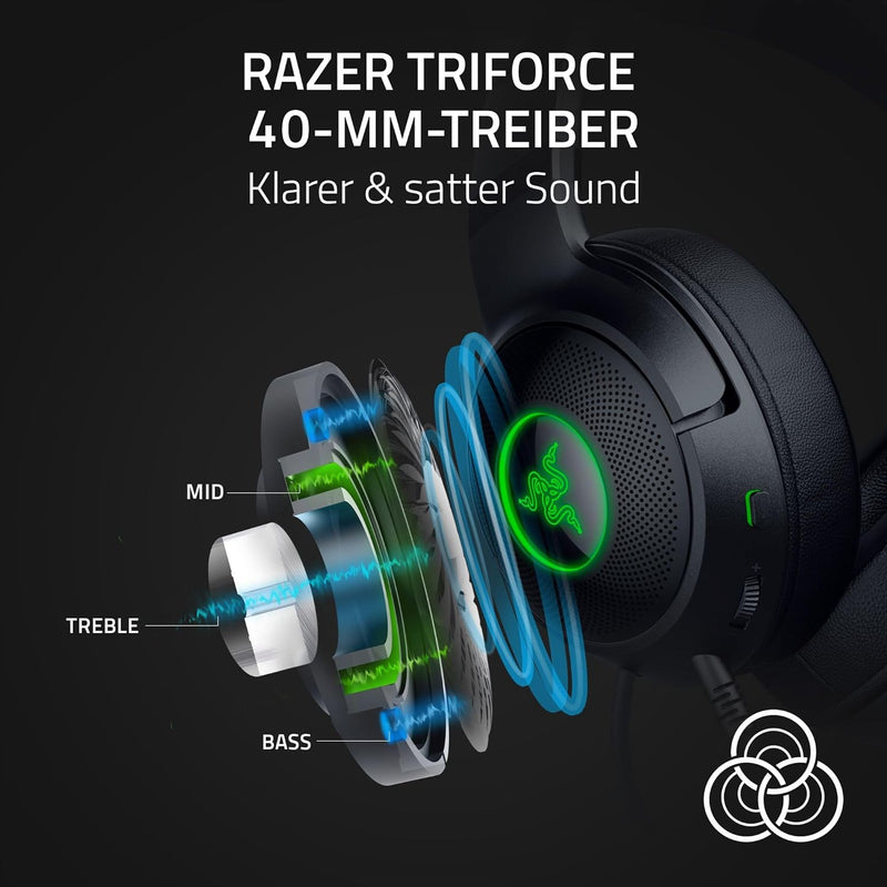 Razer Kraken Kitty V2 - Kabelgebundenes RGB-Headset mit Katzenohren (Reaktive Streaming-Beleuchtung,