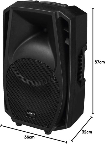 IMG STAGELINE WAVE-10P Passive Fullrange-Lautsprecherbox, 300 W, 8 Ω in Schwarz