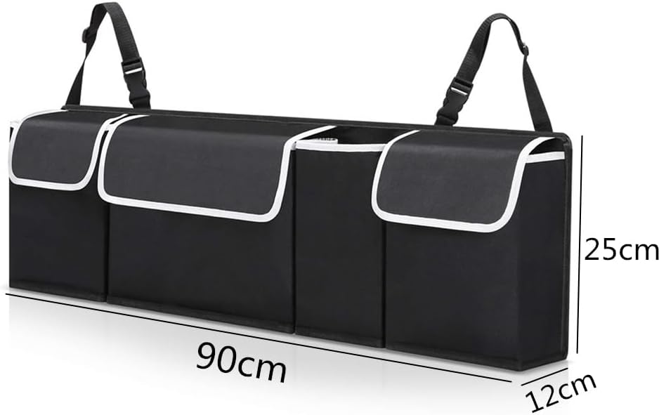 Auto-Organizer und Kofferraum-Organizer, wasserdicht, Oxford-Gewebe, mit 4 Taschen, geeignet für all