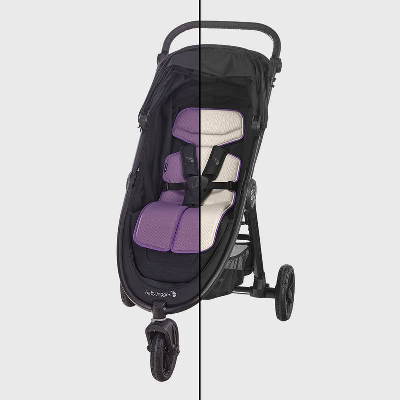 Airboard atmungsaktive Matte für Kinderwagen und Autositz, Grösse M_Cream/Active Lila