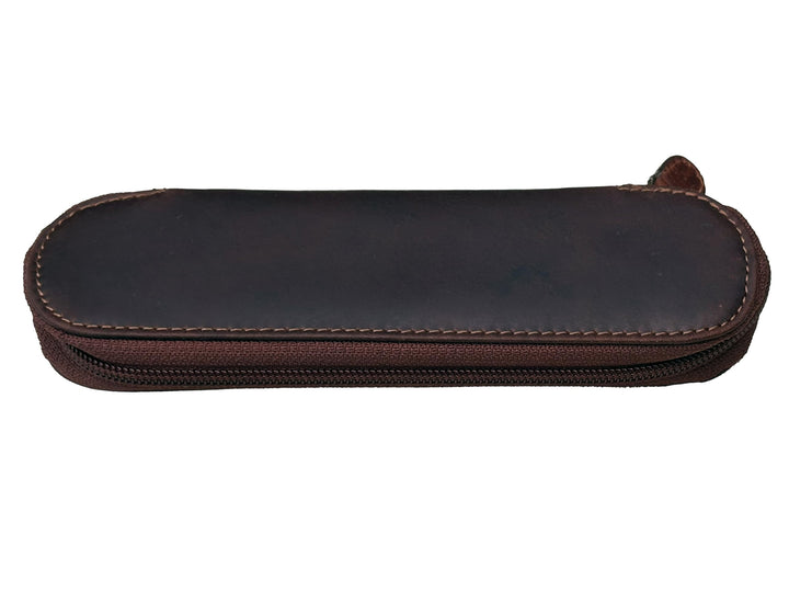 Anders Stifteetui Leder German Design Federmappe Lederetui (Braun, S) Braun S, Braun S