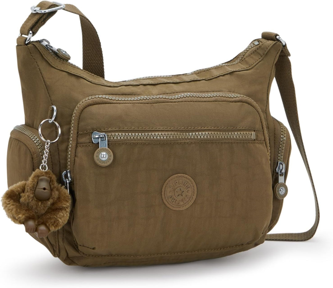Kipling GABBIE S Kleine Umhängetasche, Smooth Khaki (Khaki) 200 Brown, 200 Brown