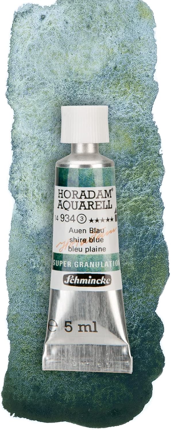 Schmincke – HORADAM® AQUARELL, Super Granulation Trio Aue, 5 ml Tuben, 74 619 097, Kartonset, sehr s