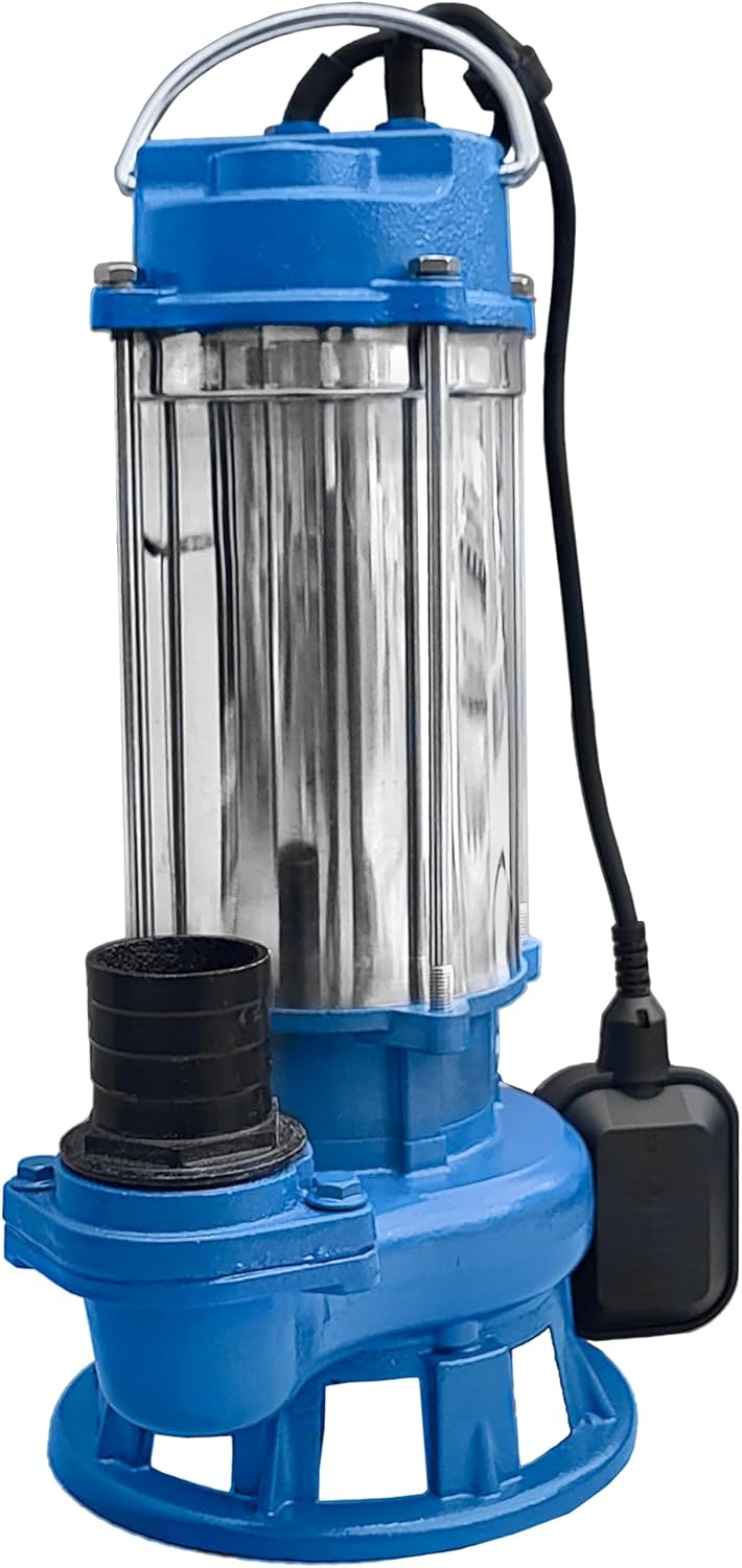 Set IBO Furiatka 2 Tauchpumpe Pumpe Wasserpumpe V1500 230V mit Zerkleinerer + 30m Schlauch + 2" Ansc
