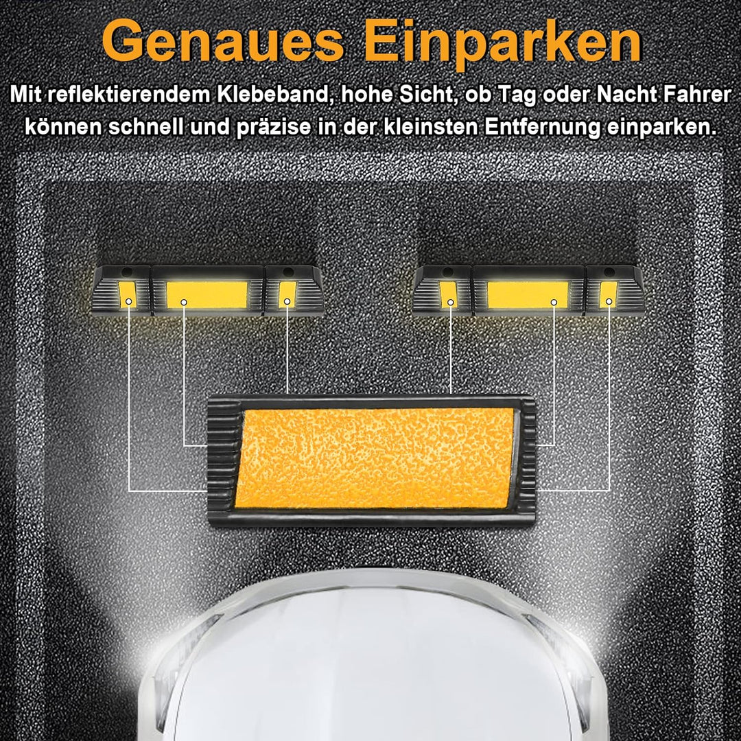 HENGMEI 4X Parkplatzsperre Garagenstopper Gummi Radstopper Parkplatzbegrenzer Anfahrschutz Parkplatz