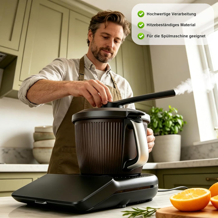 Displayschutz und Dampfumleiter Set für Thermomix TM7 Bimby, Silikon Display Abdeckung gegen Kratzer