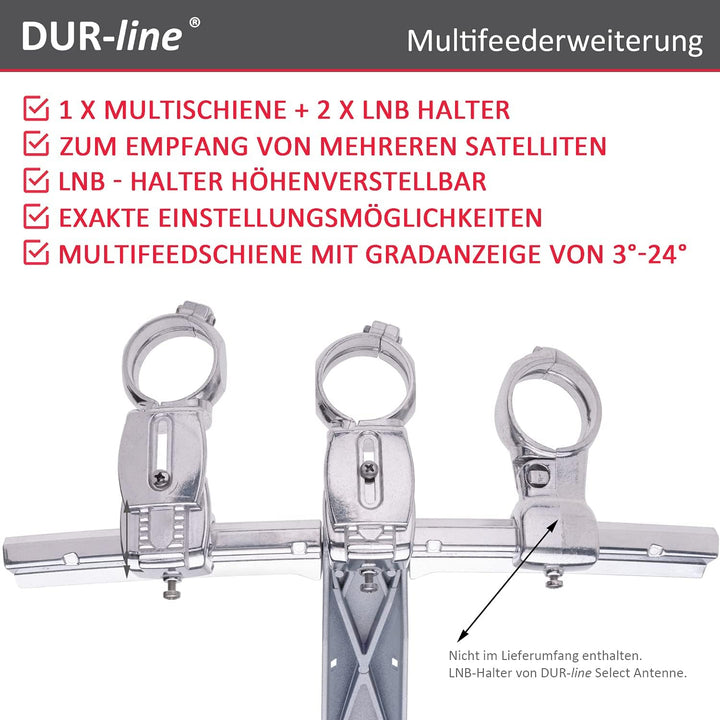 DUR-line Multi Select 2H2 - Multifeederweiterung, 1x Schiene + 2X Feedhalter - für DUR-line Select A
