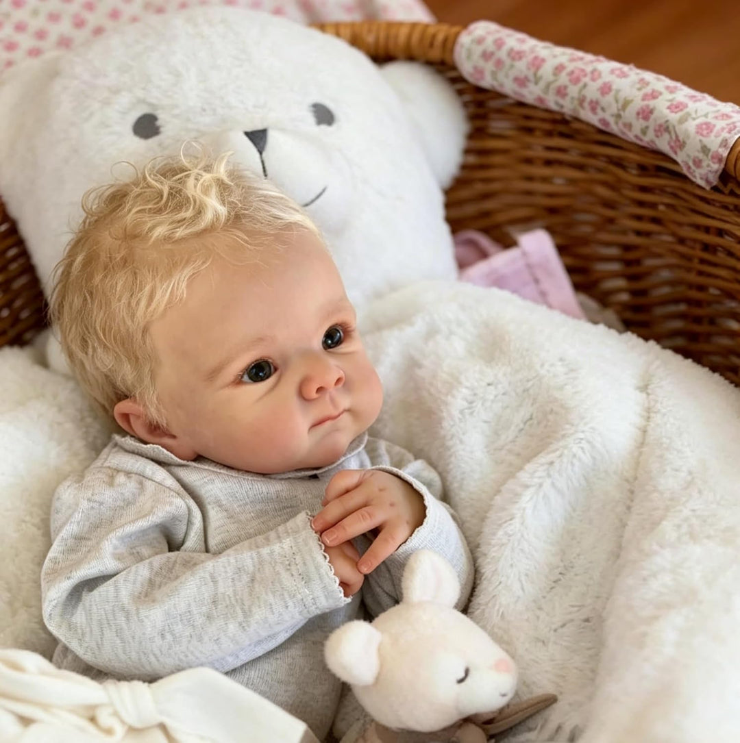 Zero pam Reborn Baby Vollsilikon Lebensecht Puppe Junge 45 cm Lebensechte Babypuppen Junge Babypuppe