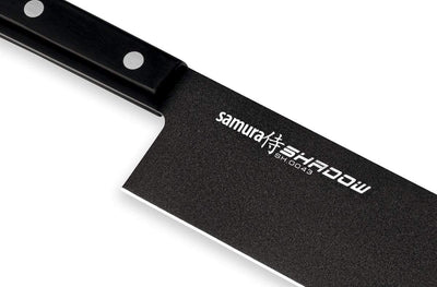 SAMURA Shadow Nakiri - Gemüsemesser 6.7"/170 mm. Härte 59 HRC AUS-8 (Japan) mit Antihaftbeschichtung