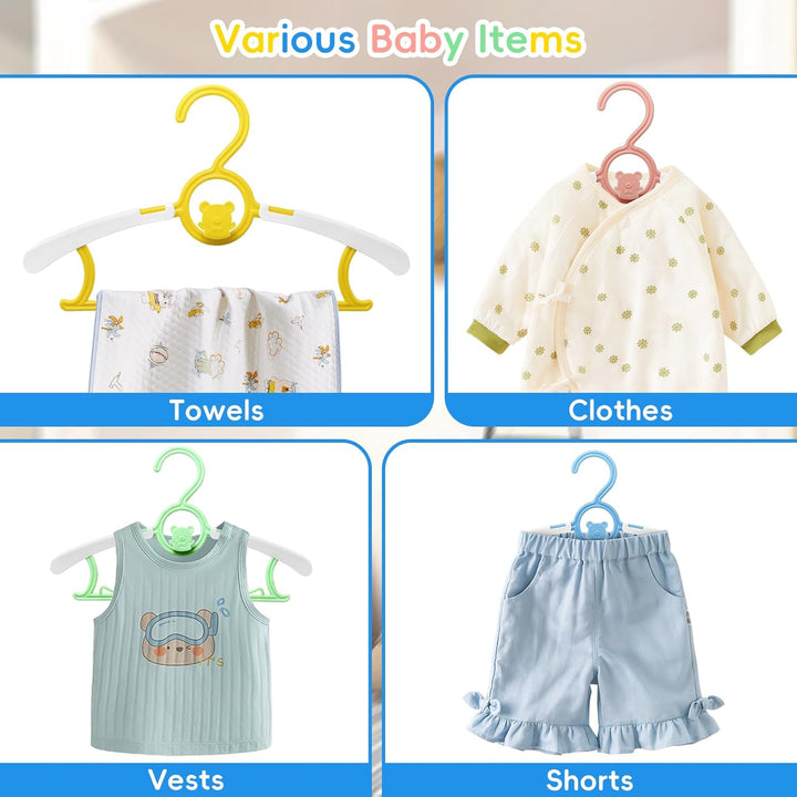 Mitwachsende kleiderbügel Kinder, 30 stück 28-36 cm mitwachsende kinderkleiderbügel stapelbare Baby