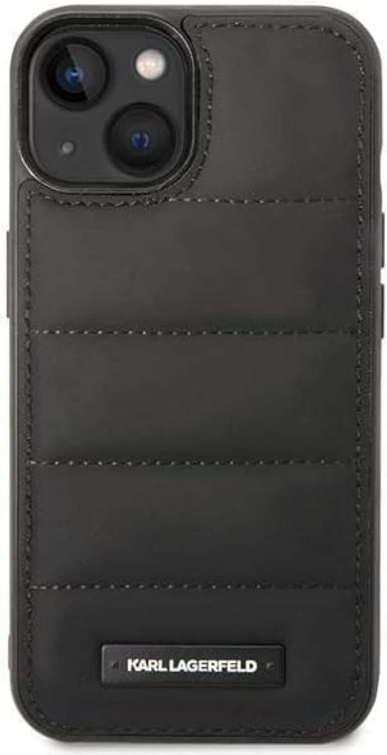 KARL LAGERFELD KLHCP14SPSQAK hülle für iPhone 14 6,1" hardcase schwarz/Black Puffy Elongated Logo