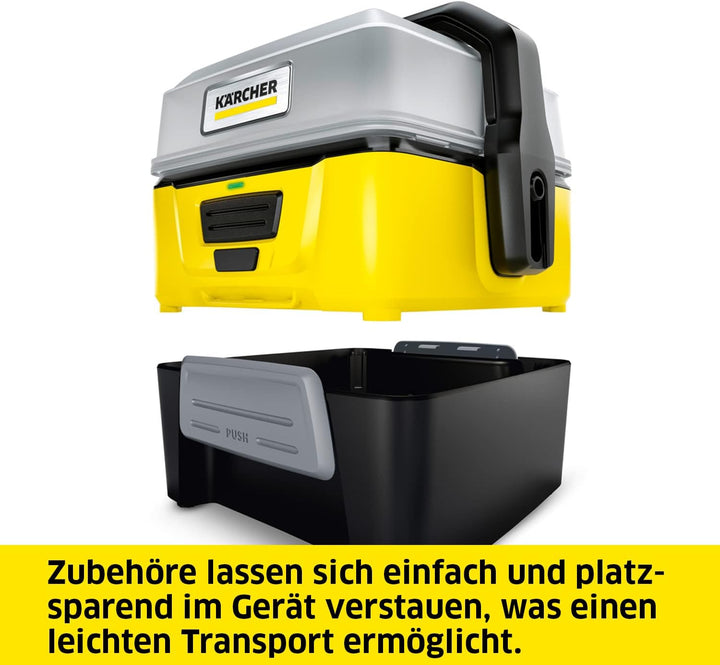 Kärcher Mobile Outdoor Cleaner OC 3 Plus Adventure Box (Wassertankvolumen: 7 l, Lithium-Ionen-Akku,