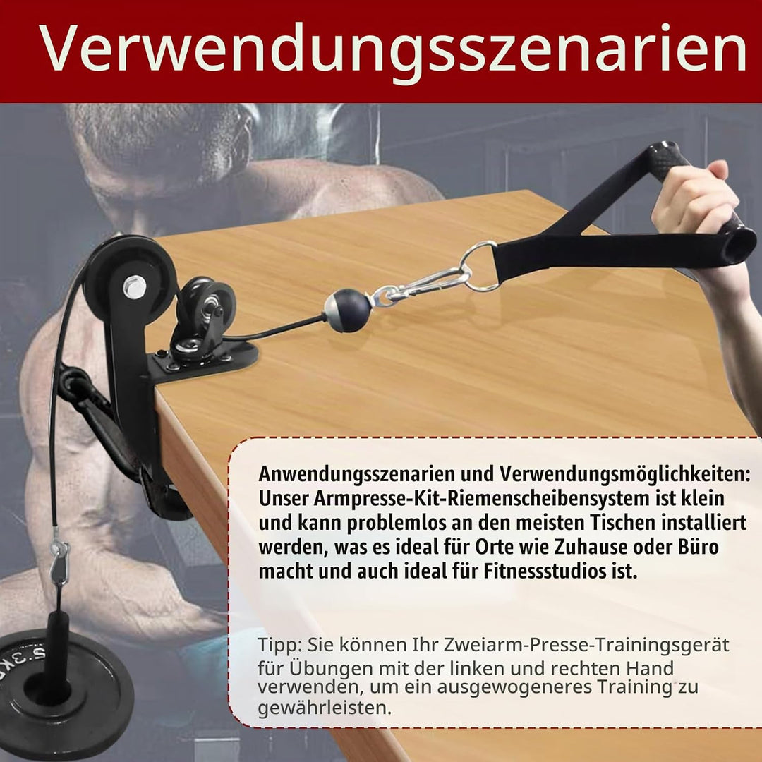 Armwrestling Flaschenzugsystem für Armdrücken Professionell Armdrücken Trainingsgerät Sind mit Lades