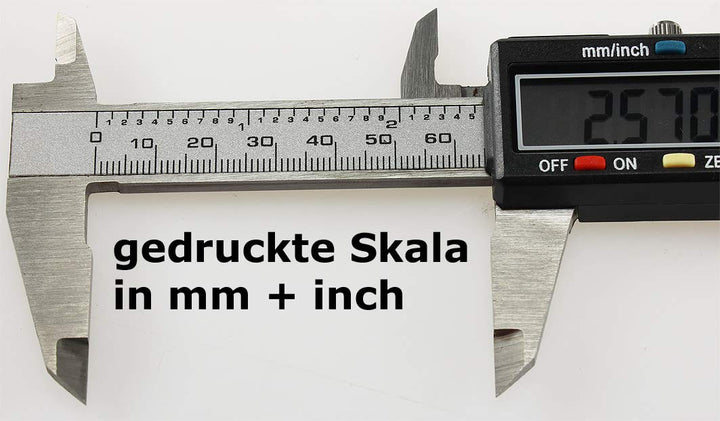 Digitale Präzisions Messschieber 150mm / 6 Zoll Messen von Abständen Durchmesser Tiefenmass Innenmas