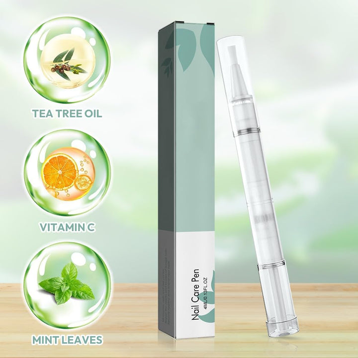 Nail Care Pen, 8 Stück Nail Care Stift, Nagelpflegestift mit Teebaumöl, Aloe Vera & Vitamin E, für g