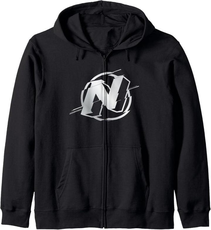 Nerf Chrome Logo Glitch Kapuzenjacke