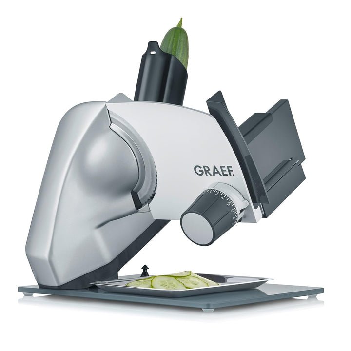 GRAEF Allesschneider S52200 silber | Universale Schneidemaschine für die Küche | Brotschneidemaschin