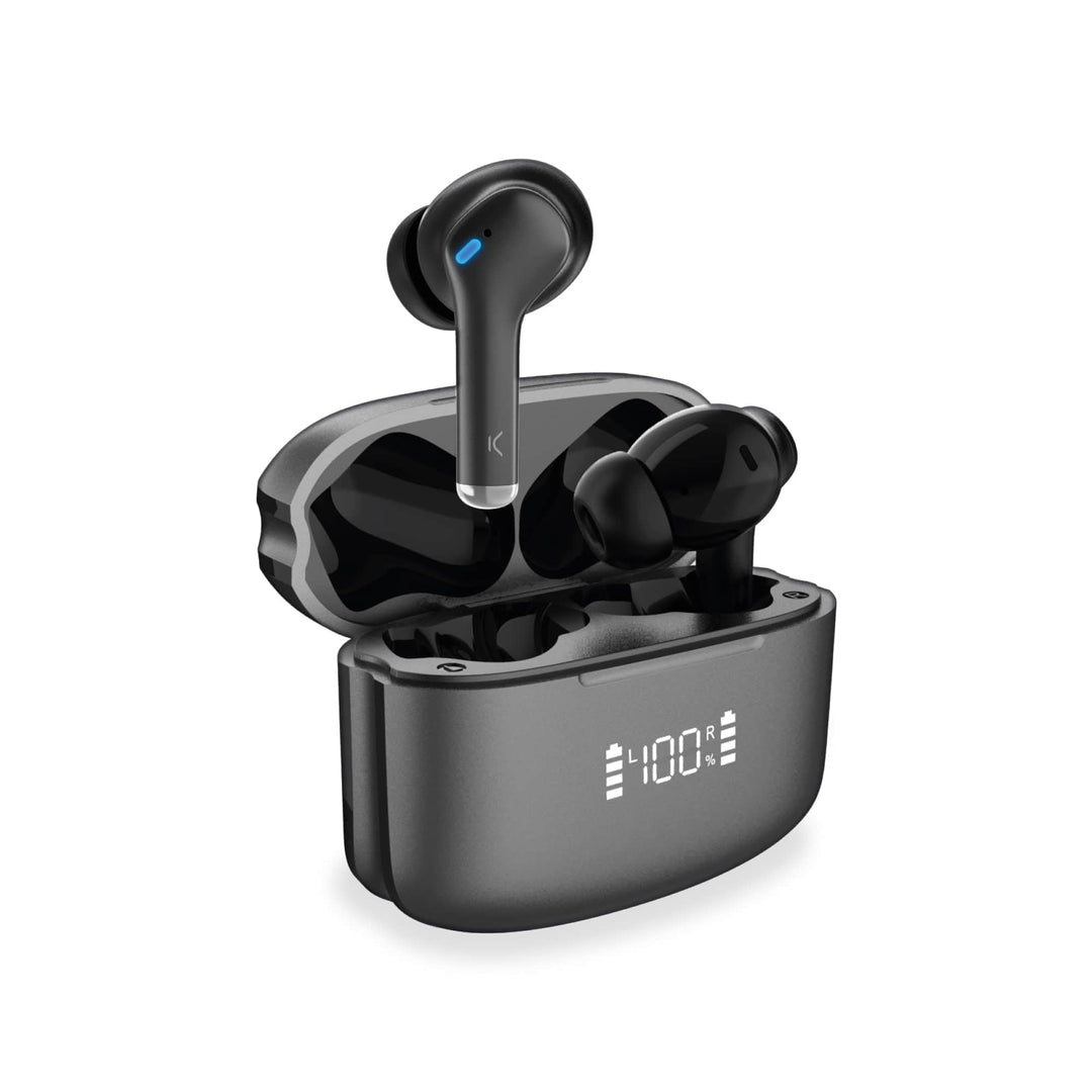 KSIX Noise Cancel 3 kabellose Bluetooth-Kopfhörer mit aktiver Geräuschunterdrückung ANC + ENC, HD-An