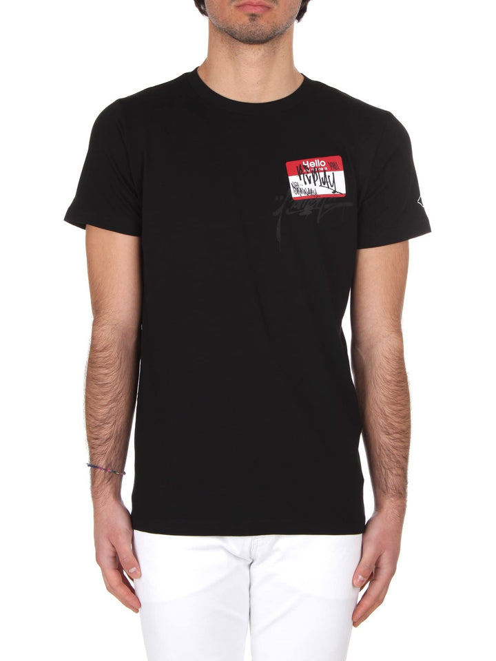 Replay Herren T-Shirt Kurzarm mit Print XL Black 098, XL Black 098