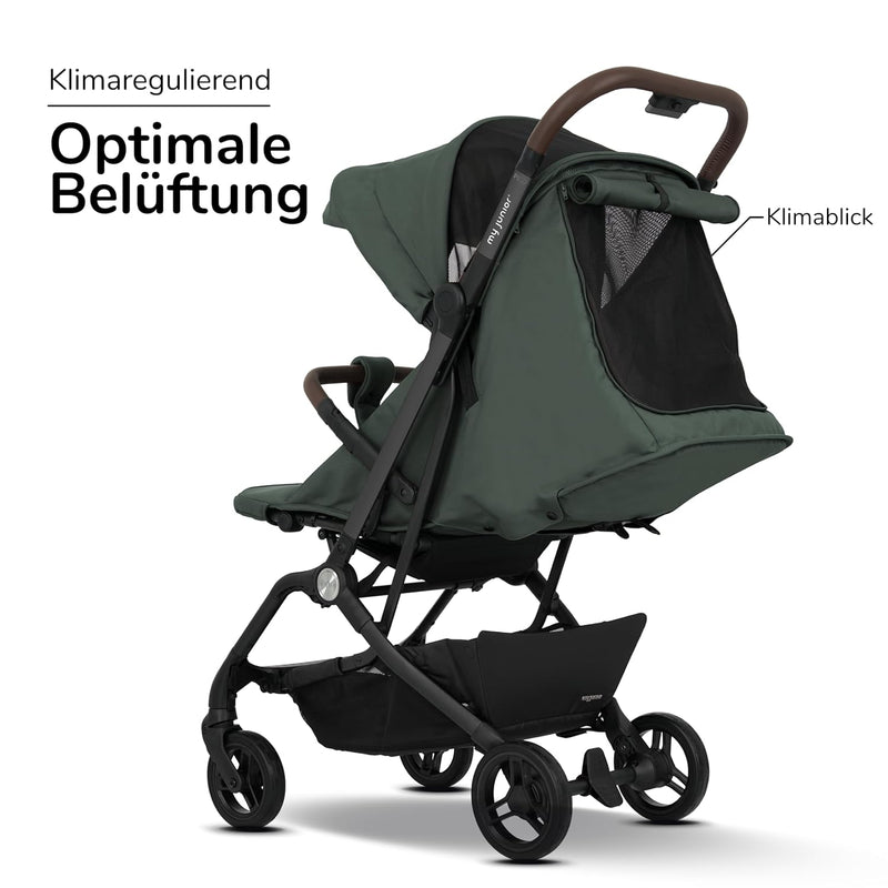 my junior® Buggy PICO² | bis 22kg | Einhand AutoFold-Klappmechanismus | Ergonomische Liegeposition n