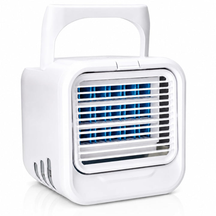 Silvergear® Mobile Klimaanlage | Mini Luftkühler | Kühlt mit Wasser oder Eiswürfeln | 3 Gebläsestufe