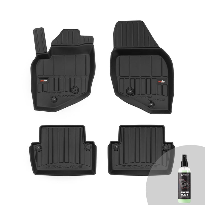 FROGUM ProLine 3D Gummimatten Exklusiven Auto Fussmatten Autofussmatten für Volvo V70 II 2000-2007,