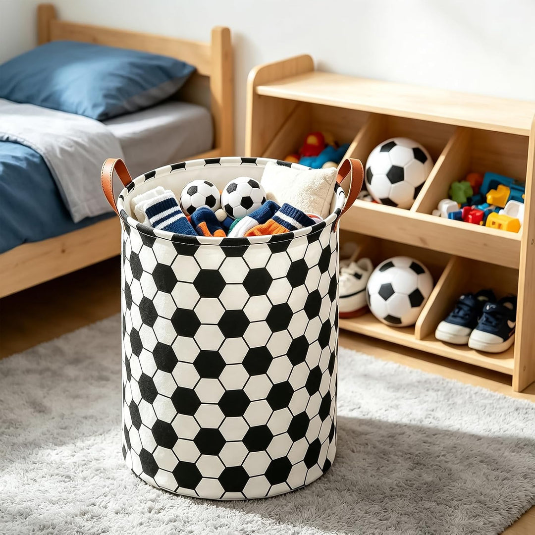 HUNRUNG Wäschekorb, grosser Canvas-Stoff, leichter Aufbewahrungskorb, Spielzeug-Organizer, schmutzig