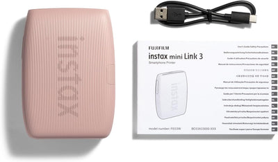 INSTAX Mini Link 3 Smartphone Photo Printer, Rose Pink, Rose Pink