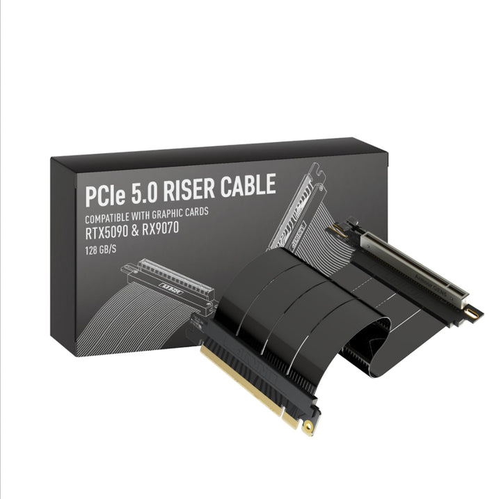 LINKUP - AVA5 PCIE 5.0 Riser-Kabel | RTX5090 RX9070 GPU Bereit | x16 128GB/s Geschwindigkeit | PCIe