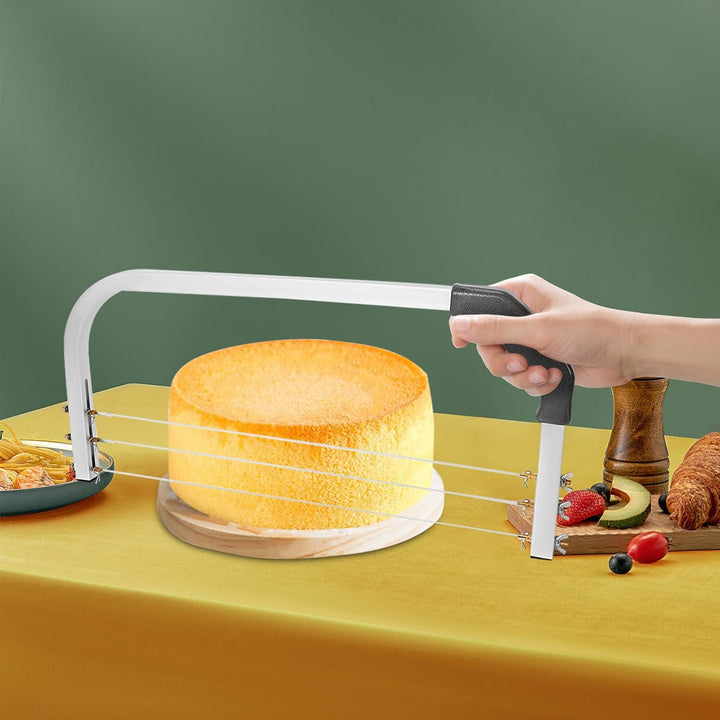 Kuchenschneider Leveler 3-Draht Höhenverstellbar 1-9cm 304 Edelstahl Spülmaschinenfest Für Konditore