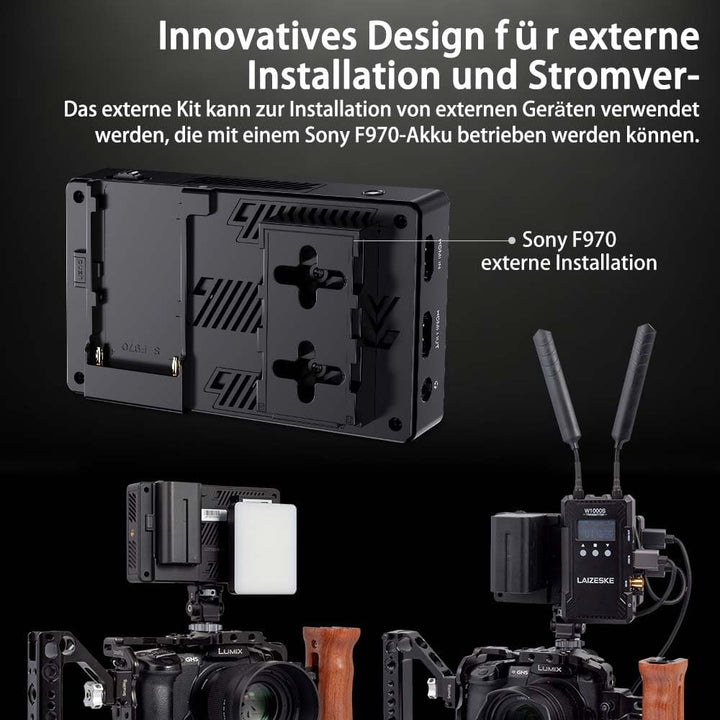 FEELWORLD LUT5 Kamera DSLR Field Monitor 5.5 Zoll 3000nit Ultra High Bright Touchscreen Monitor 3DLU