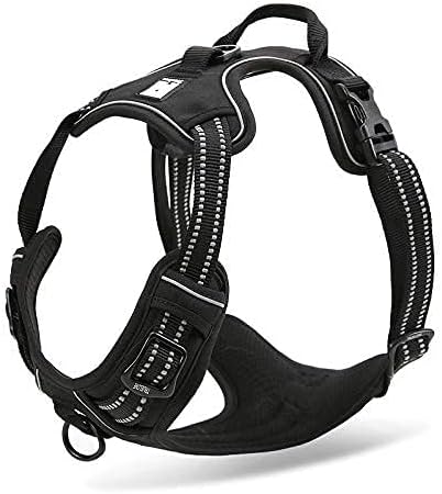 WINHYEPET Truelove Hundegeschirr No-Pull Reflektierendes verstellbar Haustiergeschirr mit 2 Leinencl