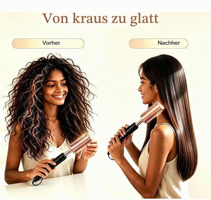 Glättbürste Kamm, Hot Comb Elektrischer Heisskamm für Afro Haare&amp;Perücken