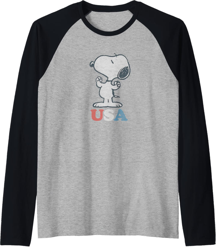Peanuts Snoopy USA Raglan