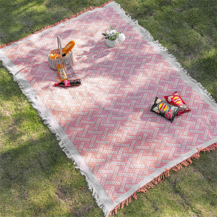 Boho-Picknickdecke, wasserdichte, waschbare Stranddecke, Strandmatte, Campingdecke für Outdoor/Pickn