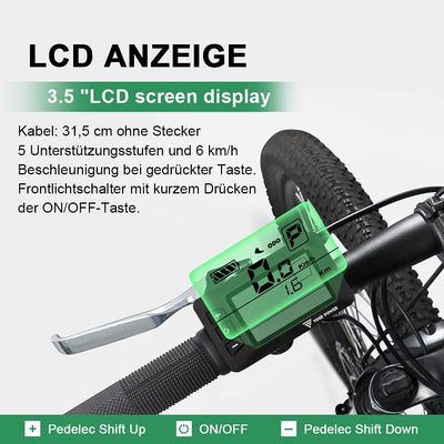 SHIMOST 28 Zoll 700C E-Bike Umbausatz Conversion Kit 36V250W Frontmotor mit 36V15,6Ah Li-ion Batteri